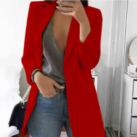Damen Langer Blazer | Figurbetonter Schnitt