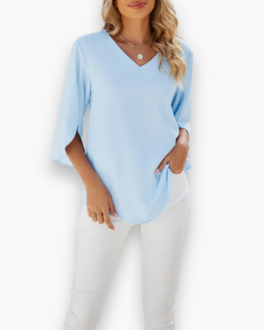 Damen Elegante Bluse | V-Ausschnitt für Festliche Anlässe