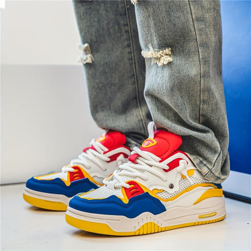 Herren Sportliche Sneaker | Geometrisches Design für Alltag und Freizeit
