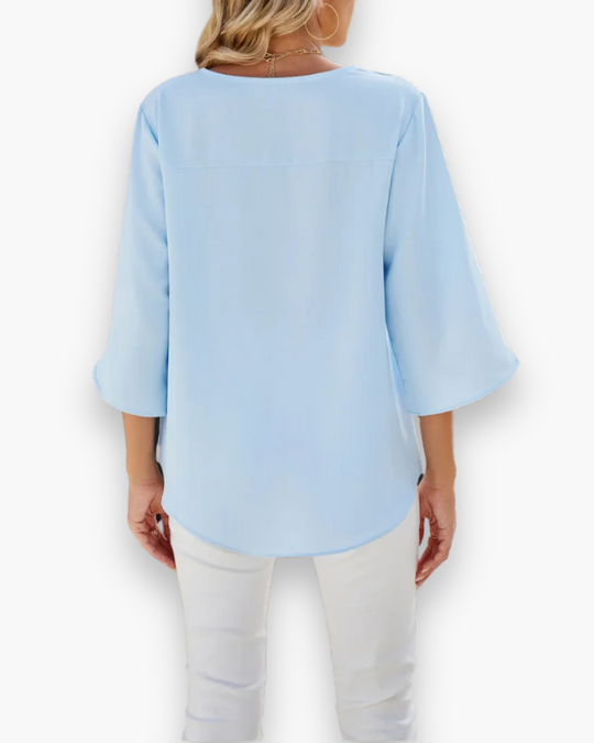 Damen Elegante Bluse | V-Ausschnitt für Festliche Anlässe