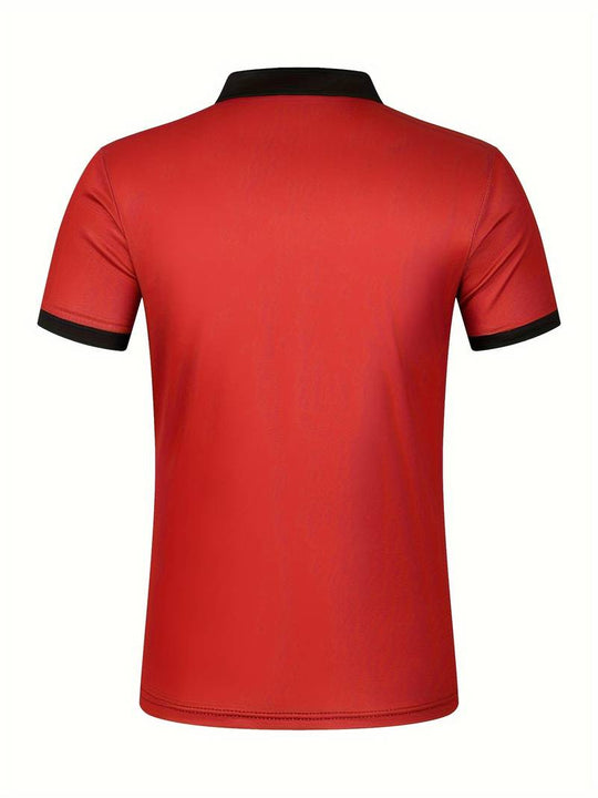 Leon – Lässiges Kurzarm-Streifen-Poloshirt Für Herren