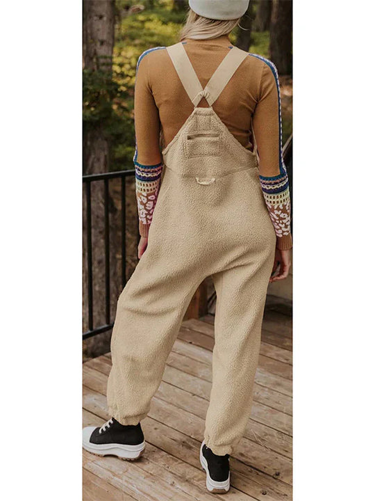 Carla - Thermischer Fleece-Jumpsuit Mit Reißverschlusstaschen Für Damen