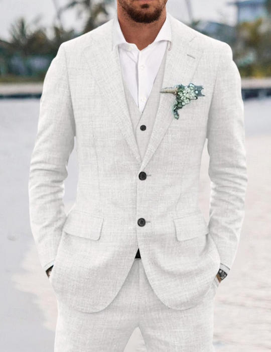 Herren Anzug 3-teilig Slim Fit | Hochzeit Gäste Moderner Klassischer Look