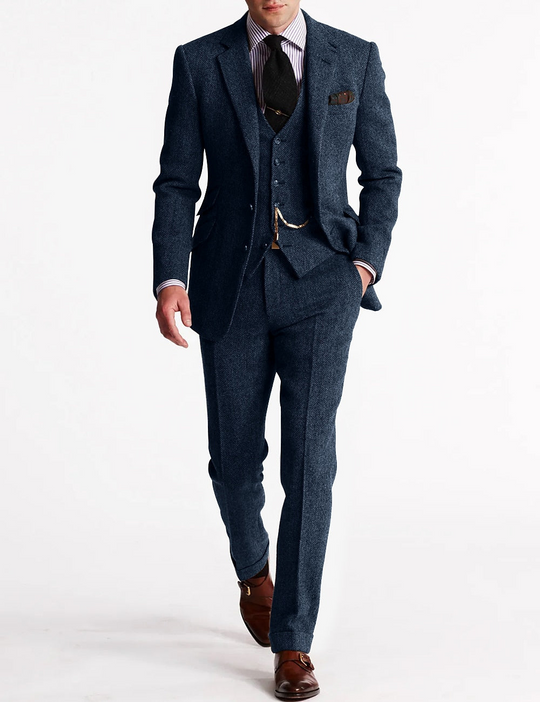Herren 3-teilig Slim Fit Anzug | Hochzeitsgäste Anlass