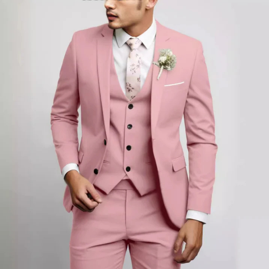 Herren Anzug 3-teilig Slim Fit | Hochzeitsgäste mit Schmalem Sakko