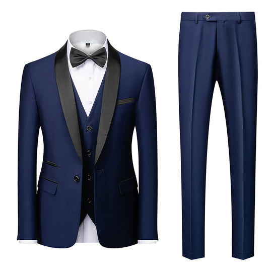 Herren Anzug 3-Teilig Slim Fit | Hochzeitsgäste Abendmode