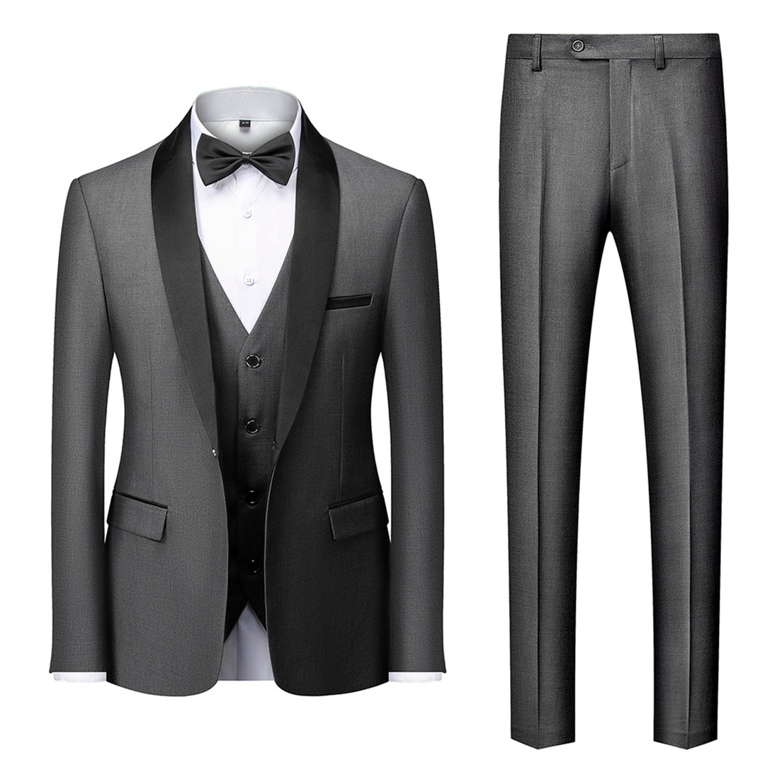 Herren Anzug 3-Teilig Slim Fit | Hochzeitsgäste Abendmode