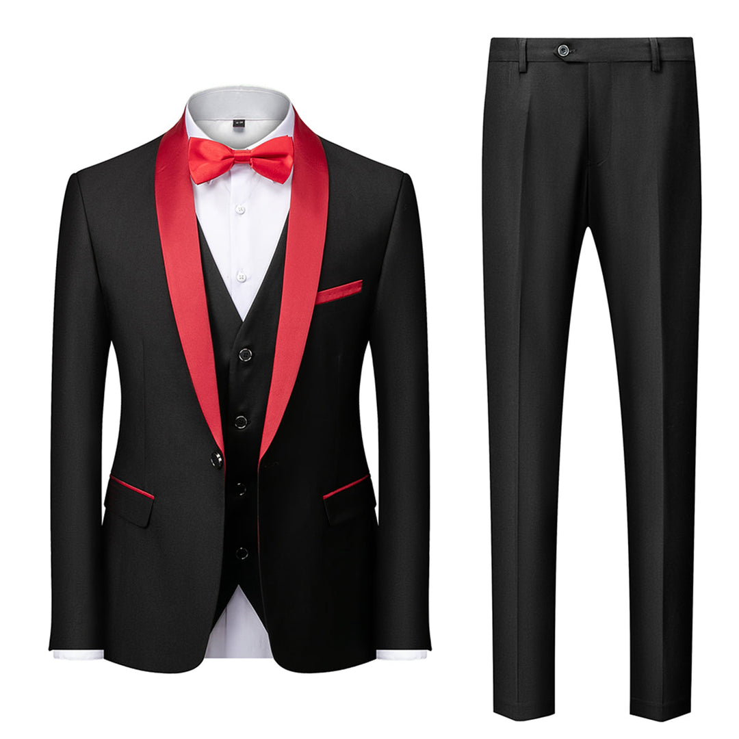 Herren Anzug 3-Teilig Slim Fit | Hochzeitsgäste Abendmode