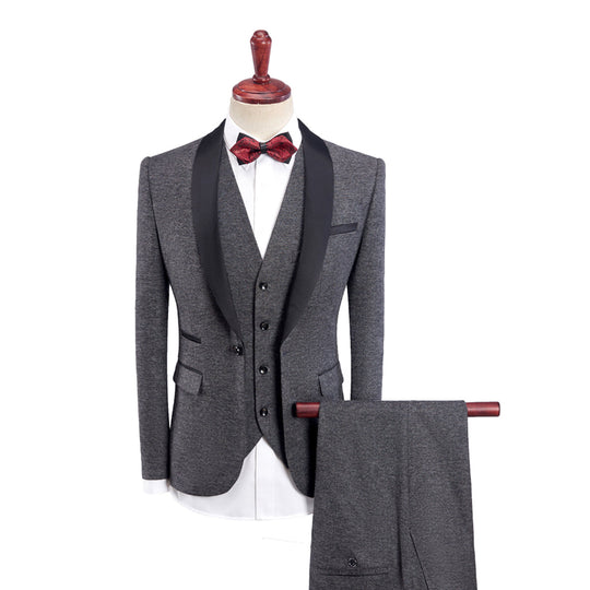 Herren Anzug 3-teilig Slim Fit | Hochzeitsgäste Anzug mit Weste