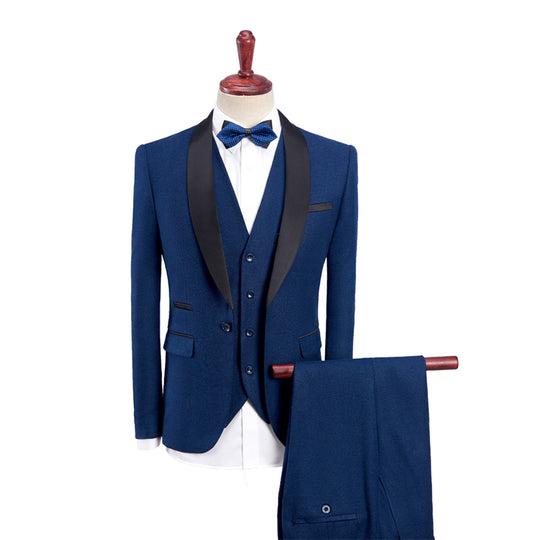 Herren Anzug 3-teilig Slim Fit | Hochzeitsgäste Anzug mit Weste