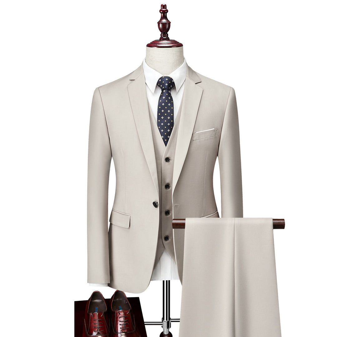 Herren Anzug 3-Teilig Slim Fit | Hochzeitsgäste Festlicher Auftritt