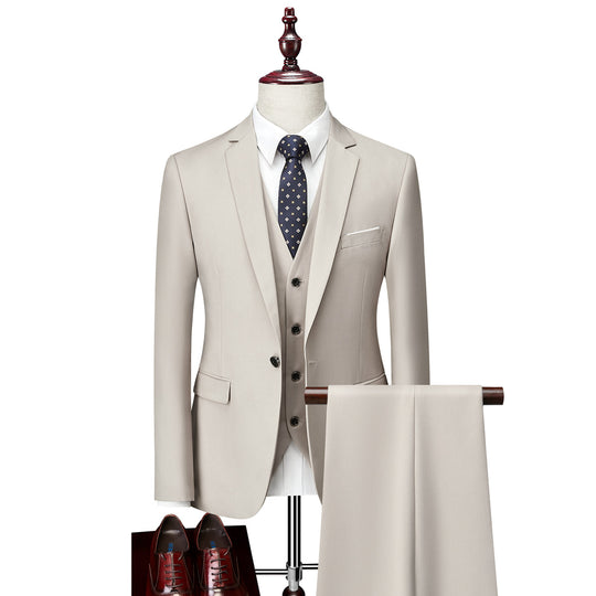 Herren Anzug 3-Teilig Slim Fit | Hochzeitsgäste Festlicher Auftritt