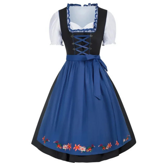 Damen Klassisches Dirndl Kleid | Vordere Schnürung