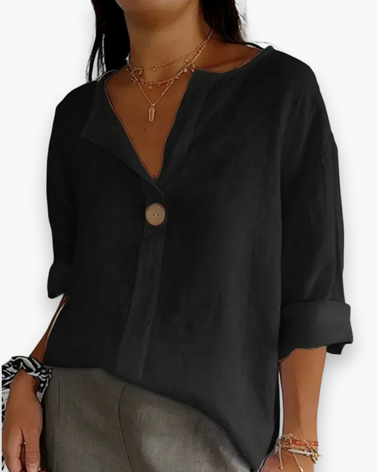 Damen Lässige V-Ausschnitt Bluse | Elegante Blusen