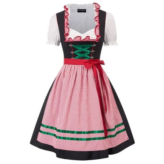 Damen Klassisches Dirndl Kleid | Vordere Schnürung