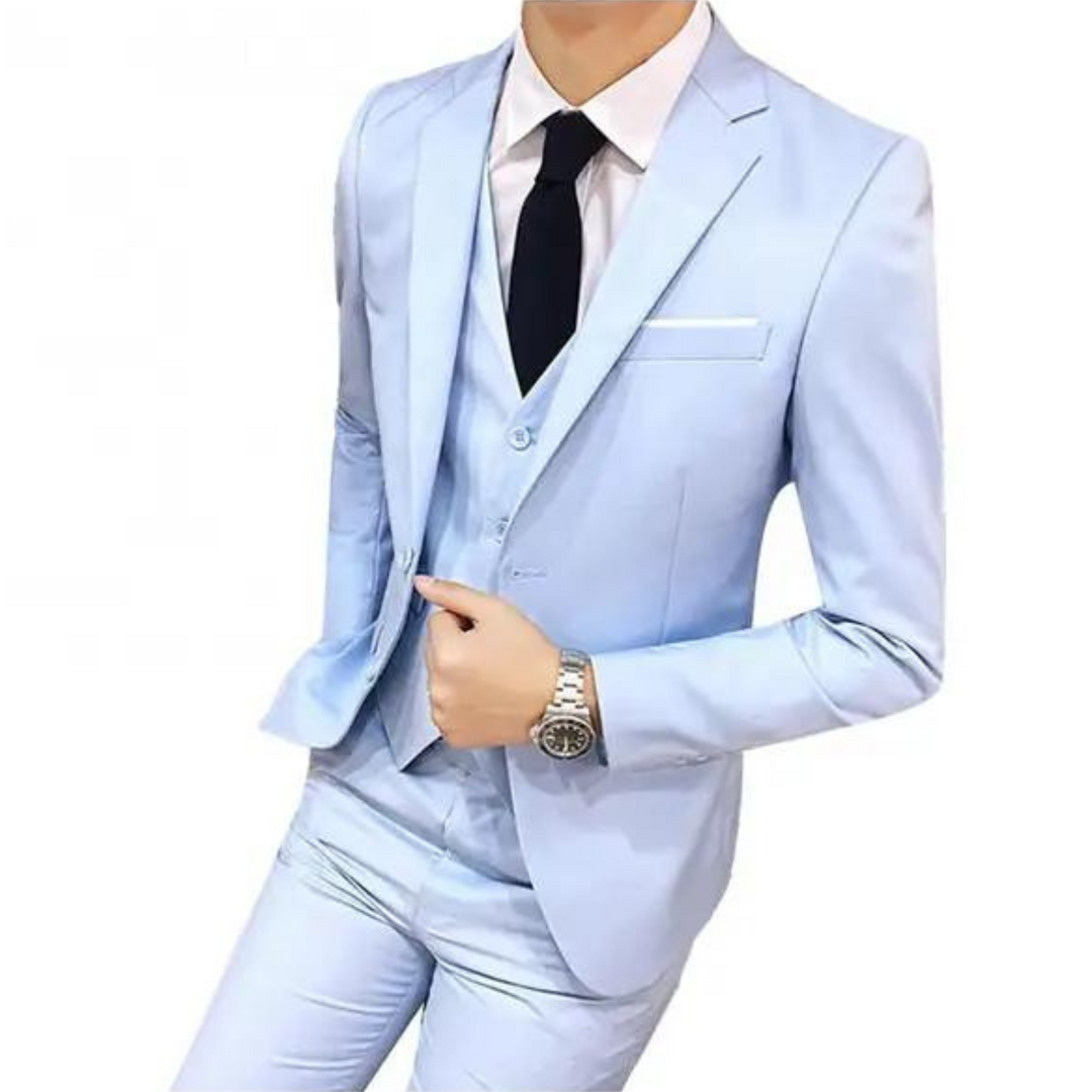 Herren 3-teiliges Slim Fit Anzug Set | Hochzeitsgäste