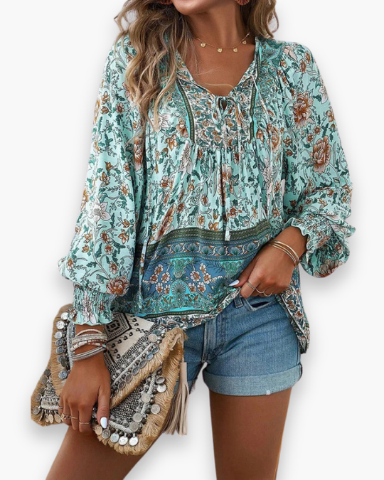 Damen Luftiges Blumen Top | Sommer Tops Damen