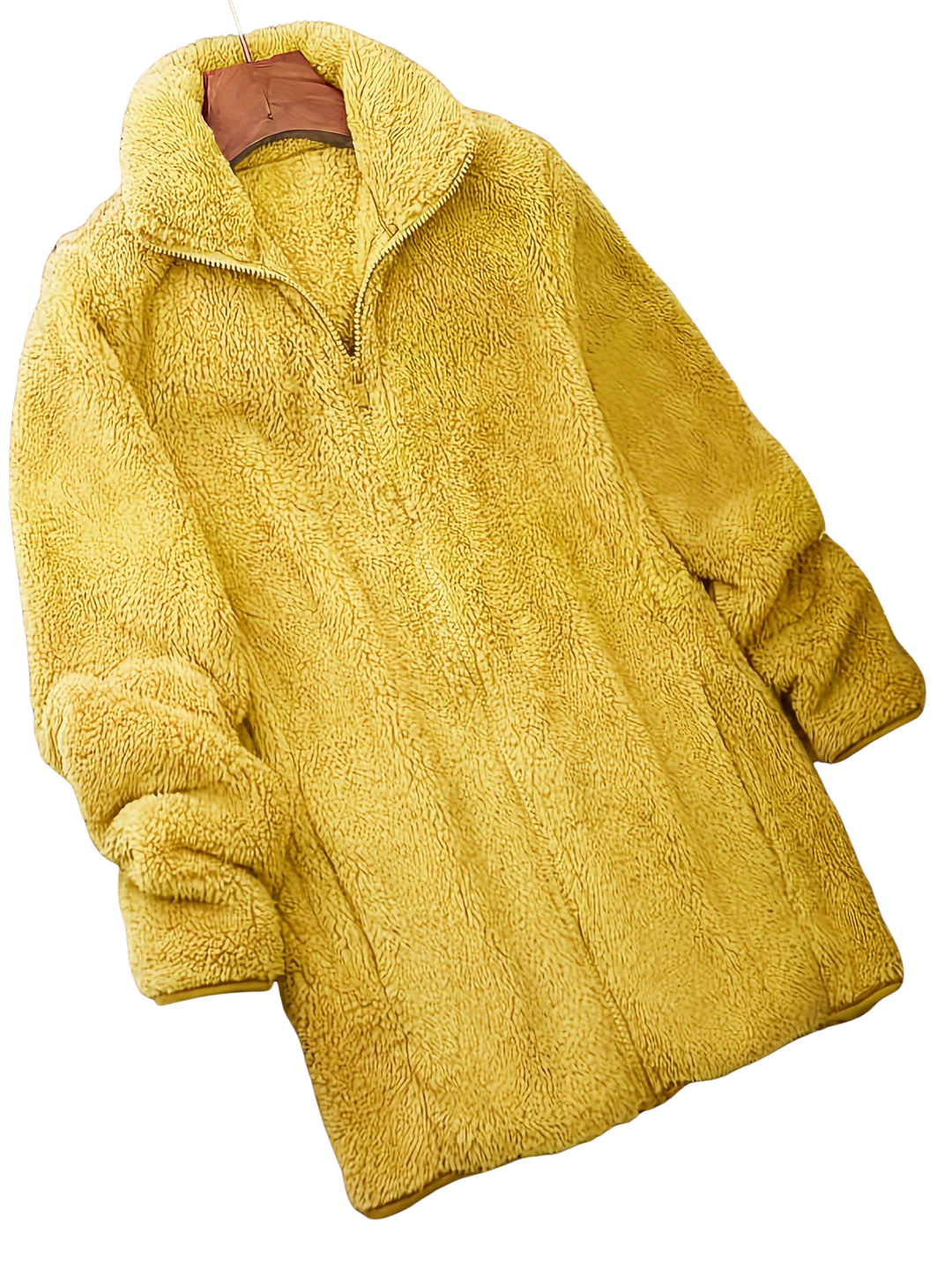 Winterjacke Damen Teddy Style | Mit Stehkragen und Reißverschluss