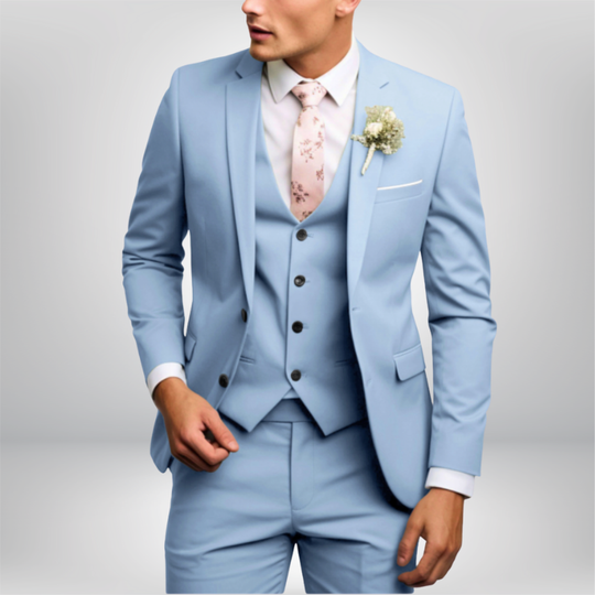 Herren Anzug 3-teilig Slim Fit | Hochzeitsgäste mit Schmalem Sakko
