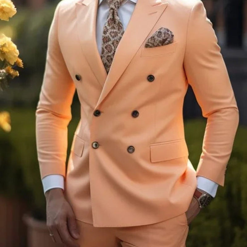 Herren Anzug 3-teilig Slim Fit | Hochzeitsgäste Mit Zweireihiges Sakko