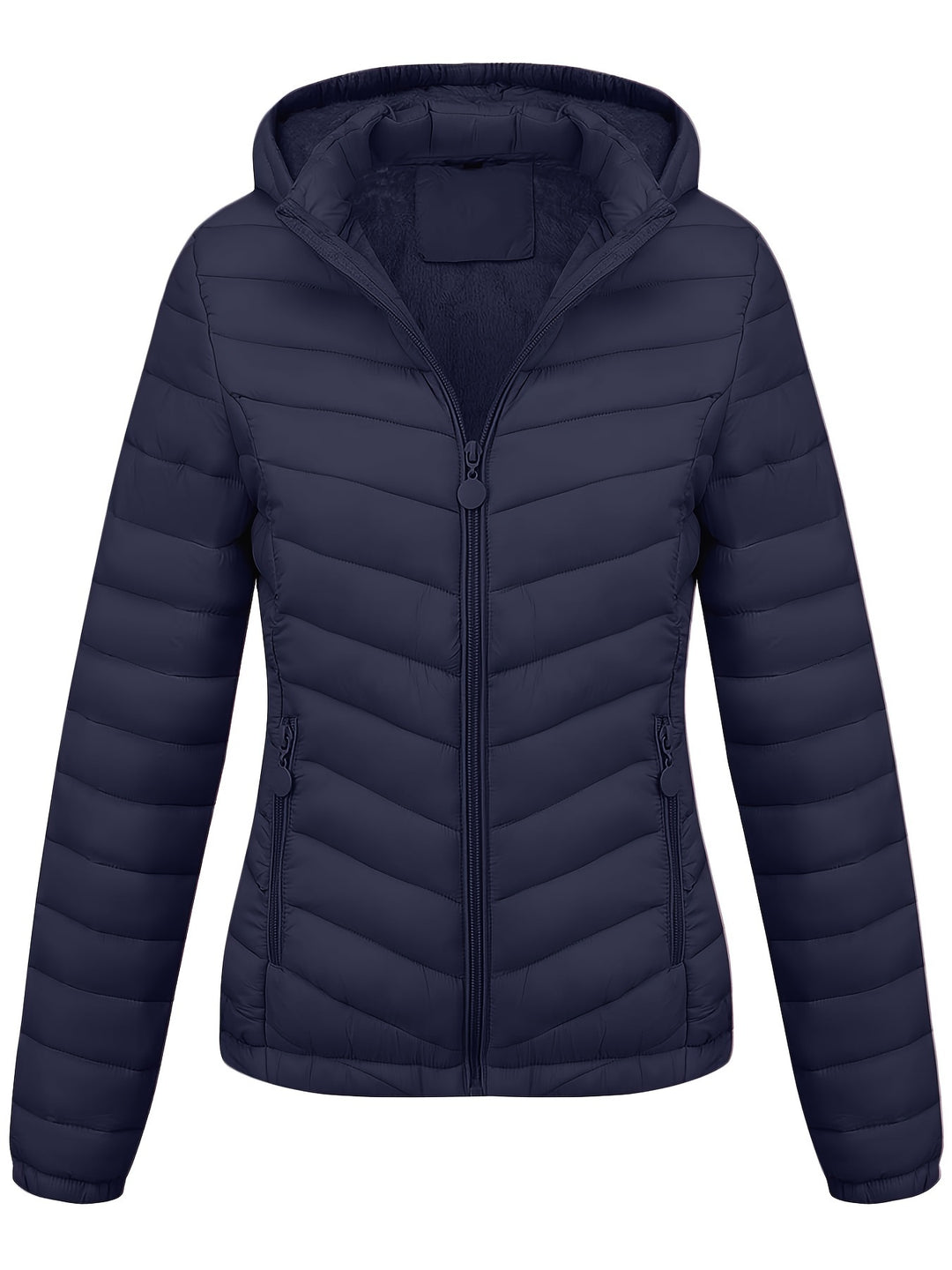 Damen Winterjacke Kapuze | Gesteppt mit Reißverschluss