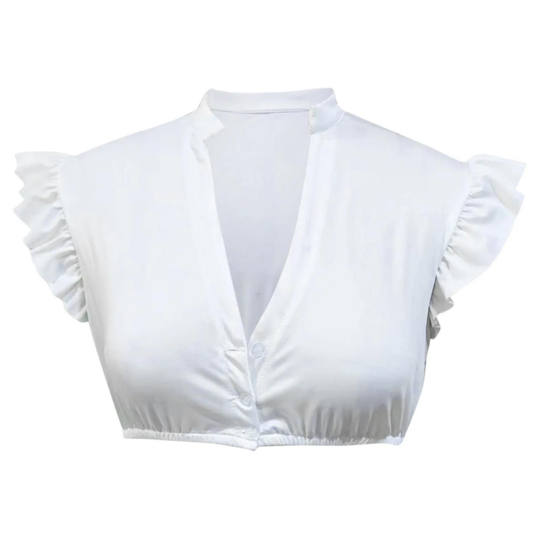 Damen Oktoberfest Traditionell Weiße Dirndl Bluse | Elegant und Zeitlos