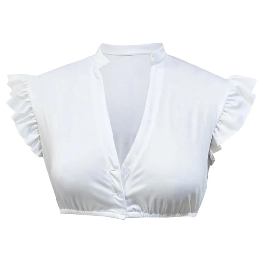 Damen Oktoberfest Traditionell Weiße Dirndl Bluse | Elegant und Zeitlos