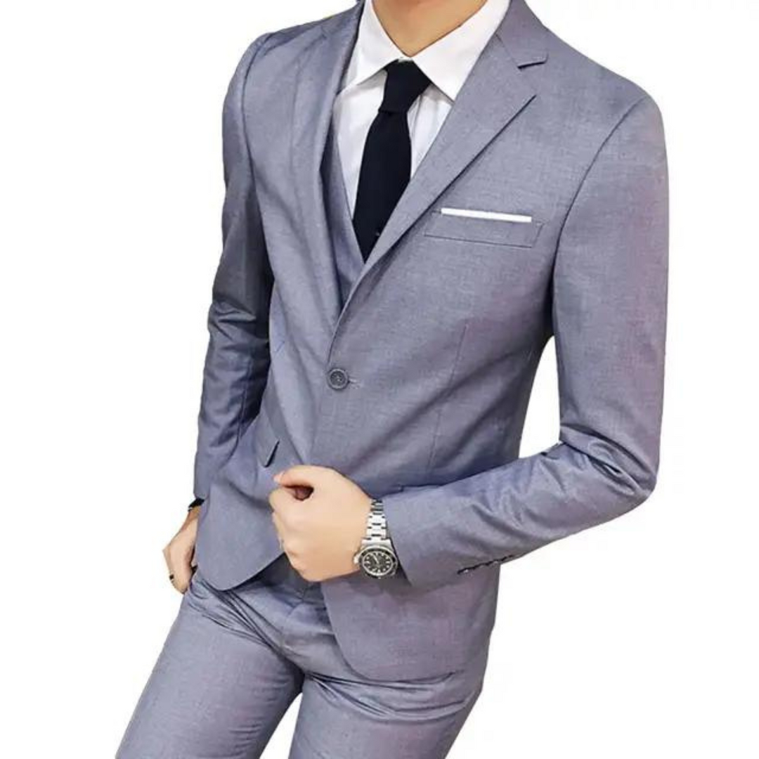 Herren 3-teiliges Slim Fit Anzug Set | Hochzeitsgäste