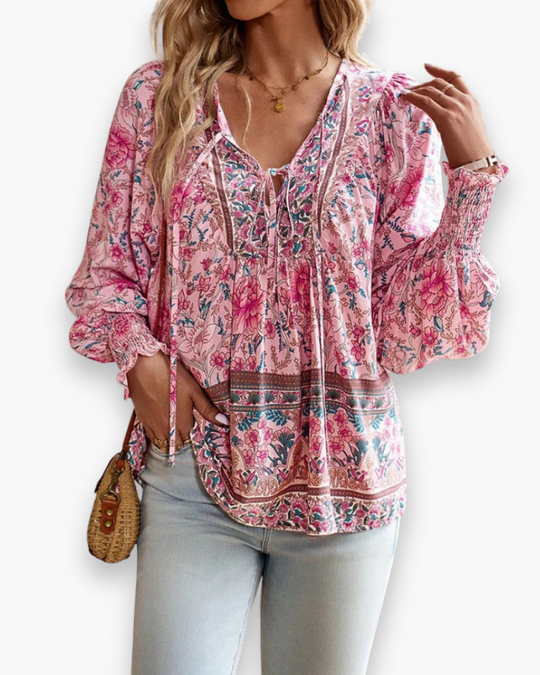 Damen Luftiges Blumen Top | Sommer Tops Damen