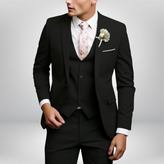 Herren Anzug 3-teilig Slim Fit | Hochzeitsgäste mit Schmalem Sakko
