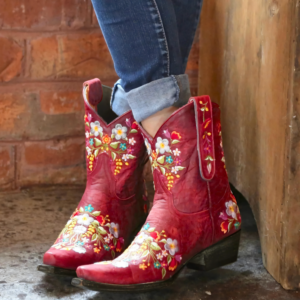 Olivia - Marly - Wetterfeste Cowgirl-Vintage-Stiefel