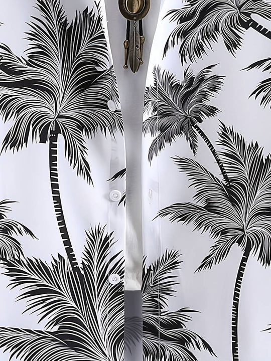 Finn – Hawaii-Hemd Mit Kokosnussbaum-Print