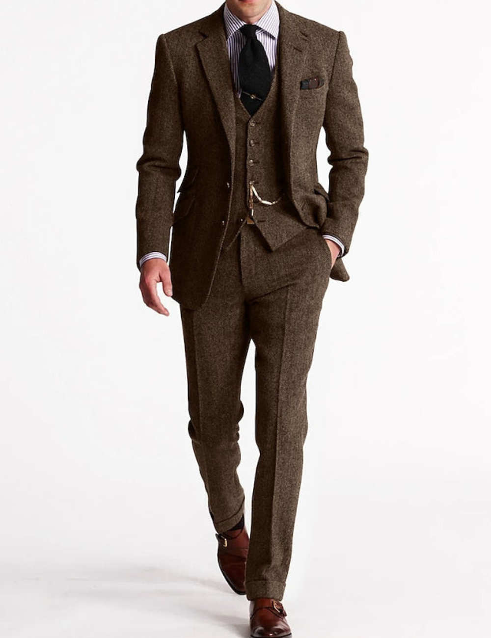 Herren 3-teilig Slim Fit Anzug | Hochzeitsgäste Anlass