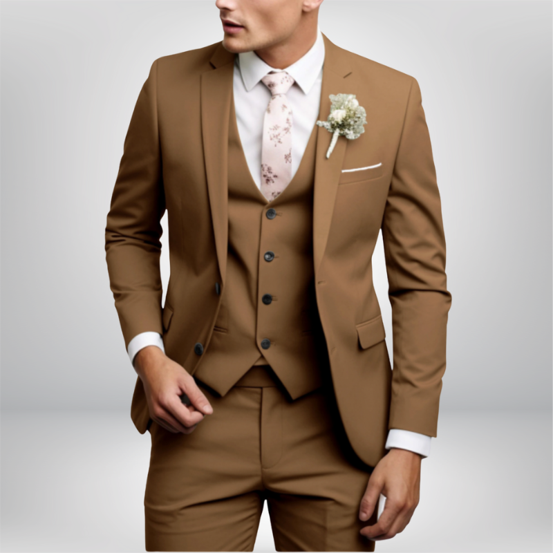 Herren Anzug 3-teilig Slim Fit | Hochzeitsgäste mit Schmalem Sakko