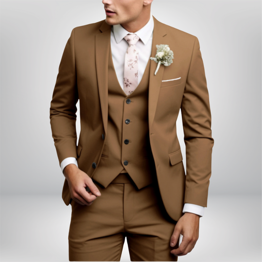 Herren Anzug 3-teilig Slim Fit | Hochzeitsgäste mit Schmalem Sakko