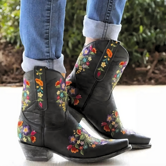 Olivia - Marly - Wetterfeste Cowgirl-Vintage-Stiefel