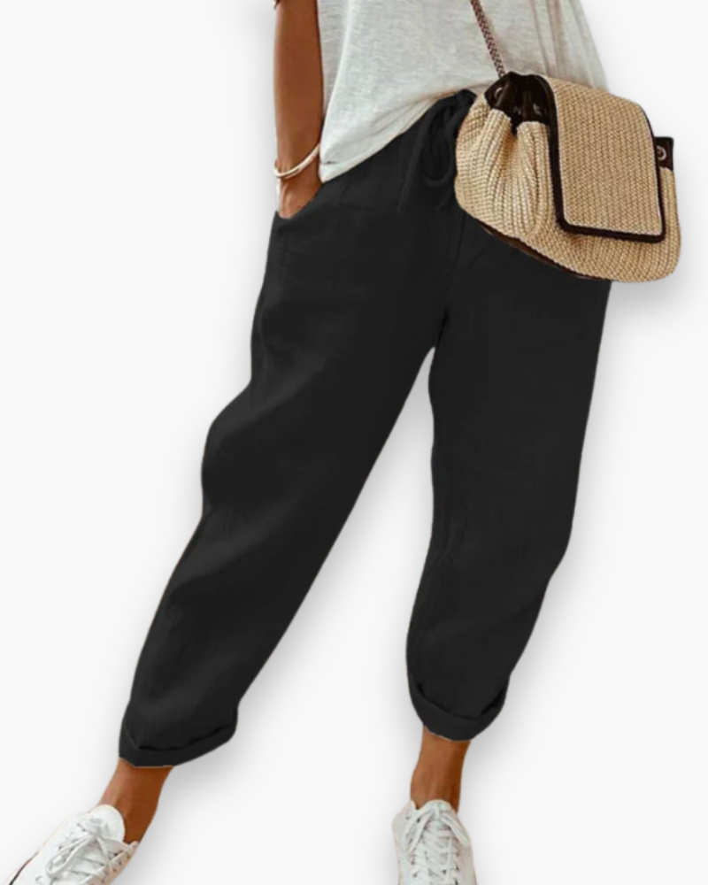 Damen Leichte Elegante Stoffhose | Knöchellang