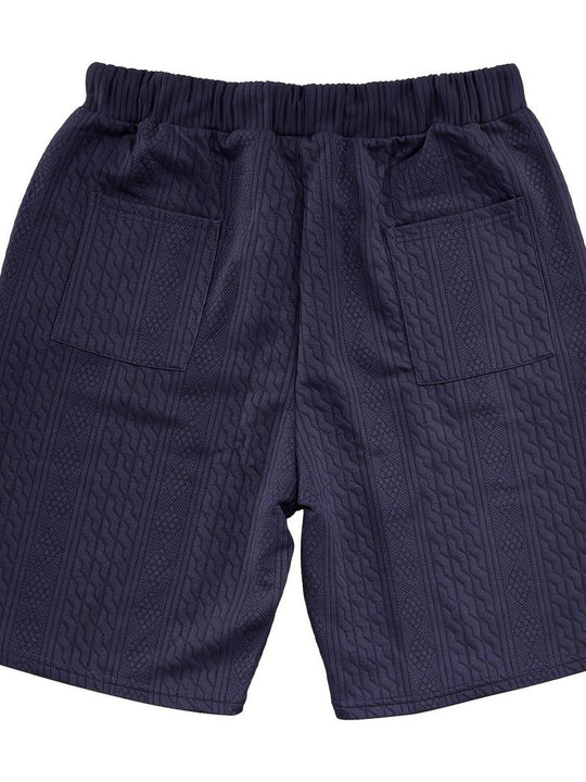 Ryan – Set Aus Bequemem Strickoberteil Mit V-Ausschnitt Und Passenden Shorts