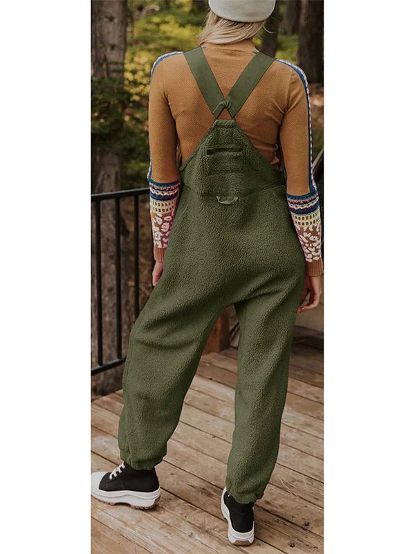 Carla - Thermischer Fleece-Jumpsuit Mit Reißverschlusstaschen Für Damen