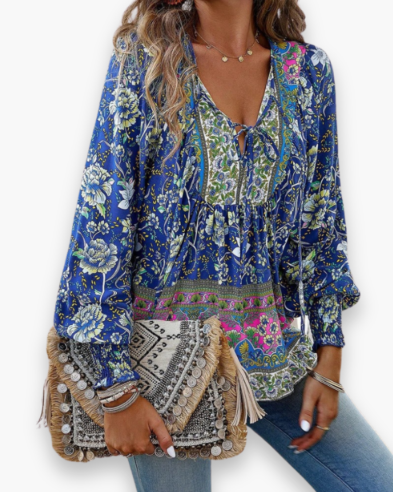 Damen Luftiges Blumen Top | Sommer Tops Damen
