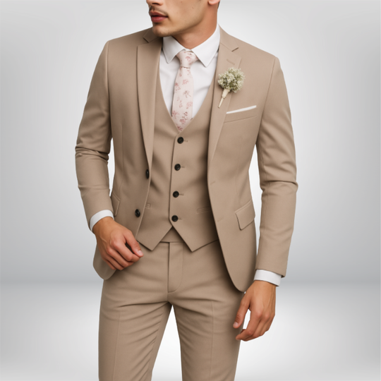 Herren Anzug 3-teilig Slim Fit | Hochzeitsgäste mit Schmalem Sakko