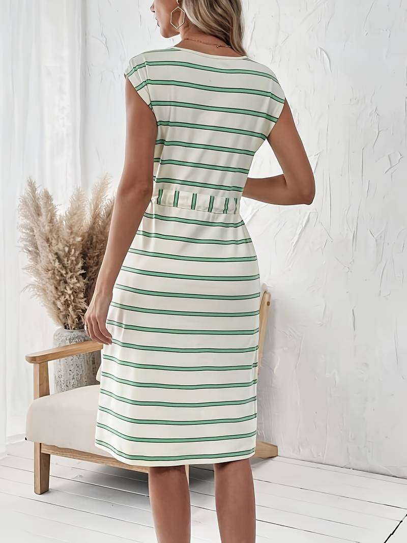 Zoe - Sommerliches Lässiges Kleid Mit Ärmeln