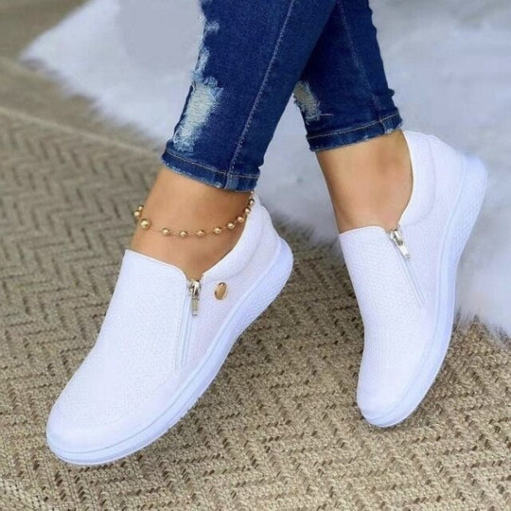 Bequeme Damen Sneaker | Zip-Up & Alltagstauglich
