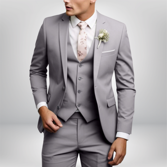 Herren Anzug 3-teilig Slim Fit | Hochzeitsgäste mit Schmalem Sakko