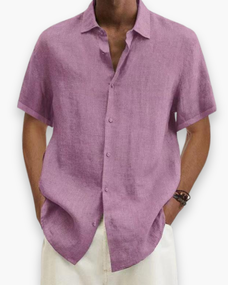 Herren Stilvolles Kurzarmhemd | Bequemes Sommer Hemd