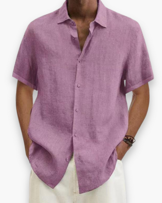 Herren Stilvolles Kurzarmhemd | Bequemes Sommer Hemd