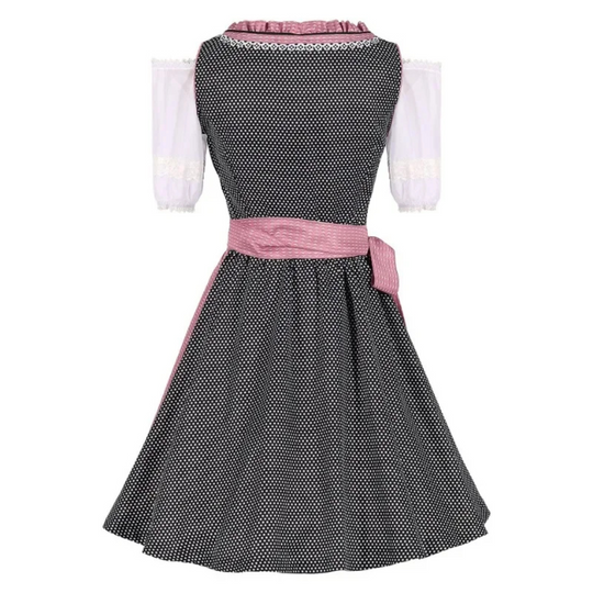 Damen-Bayerisches Dirndlkleid | Gemusterter Stoff