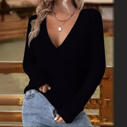 Anouk - Gerippter Pullover