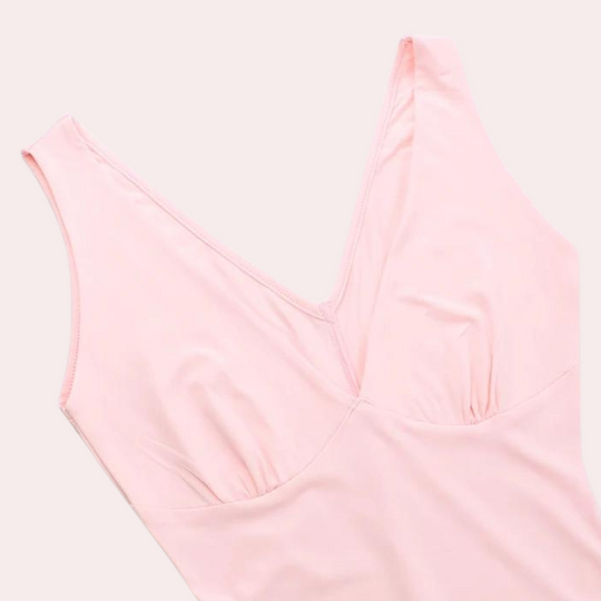 Abendkleid Damen Maxi | Ärmellos mit V-Ausschnitt und Seitenschlitz