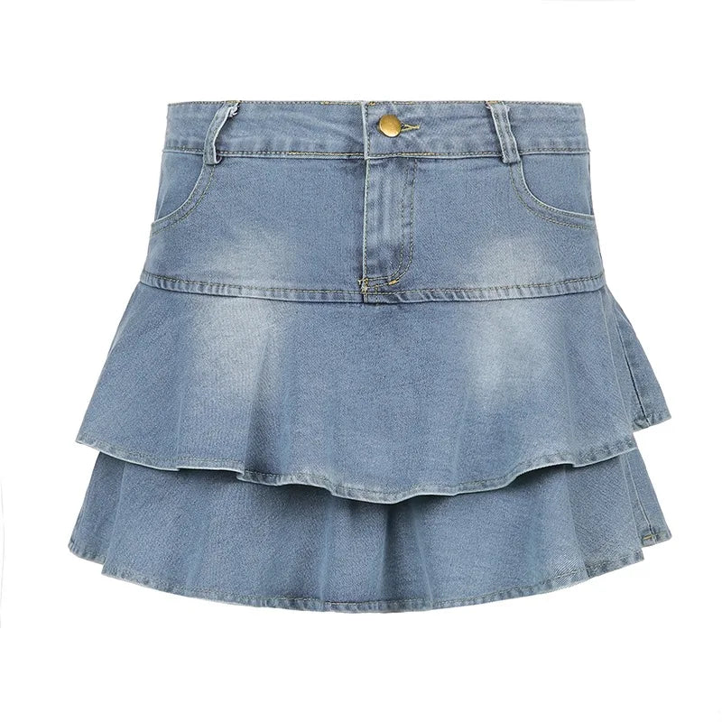 Vintage Denim Rock Shorts Sommer Stil